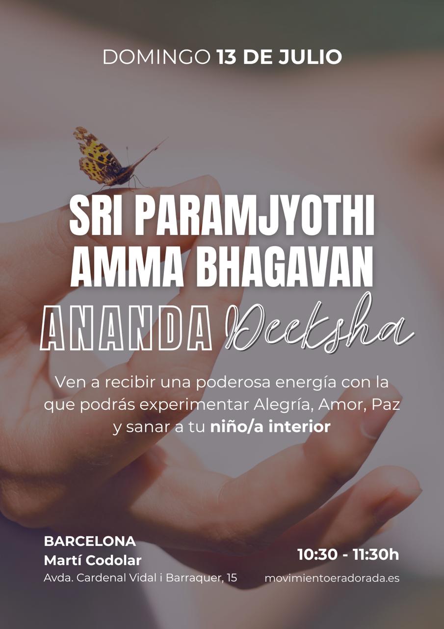 Sri Paramjioty AmmaBhagavan Ananda Deeksha